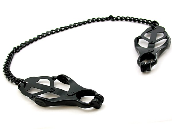 M2M: NIPPLE CLAMPS, JAWS WITH CHAIN/BLACK