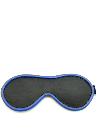 M2M TWO TONED BLINDFOLD - LEATHER - BLACK & BLUE