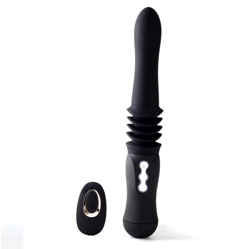 MAIA USB RECHARGEABLE SILICONE MAX THRUSTING PORTABLE LOVE MACHINE - BLACK
