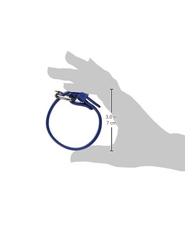 M2M: LEATHER BUCKLE COCK RING - BLUE
