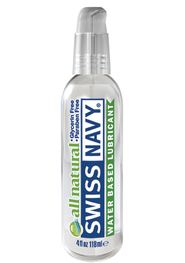 SWISS NAVY ALL NATURAL WATER BASED LUBRICANT 4 OZ (118 MIL)