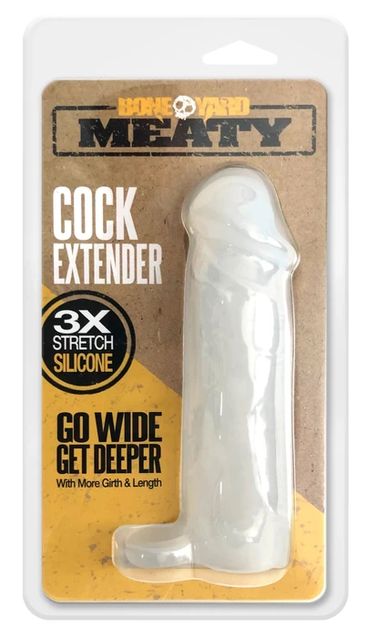 BONEYARD - MEATY COCK EXTENDER CLEAR