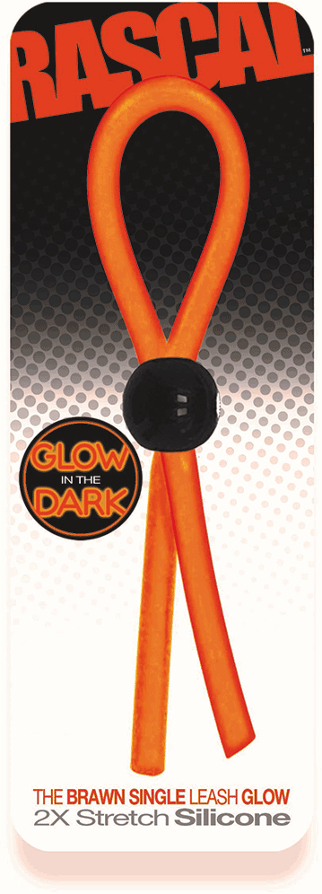 THE BRAWN COCK SINGLE LEASH GLOW ORANGE