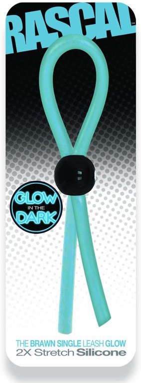 THE BRAWN COCK SINGLE LEASH GLOW BLUE